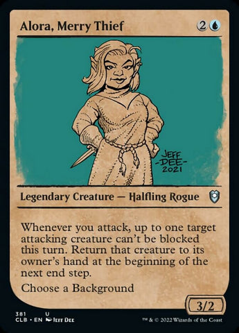 Alora, Merry Thief (Showcase) [Commander Legends: Battle for Baldur's Gate] - The Mythic Store | 24h Order Processing