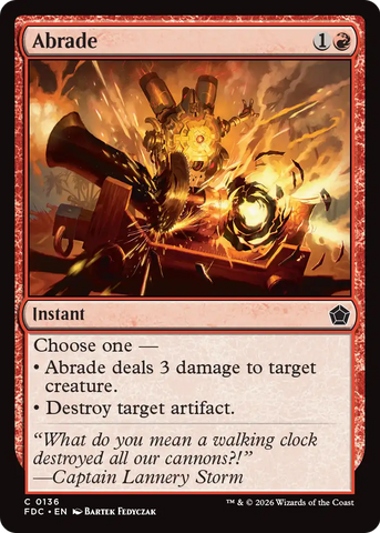 Abrade [Foundations Commander] - The Mythic Store | 24h Order Processing