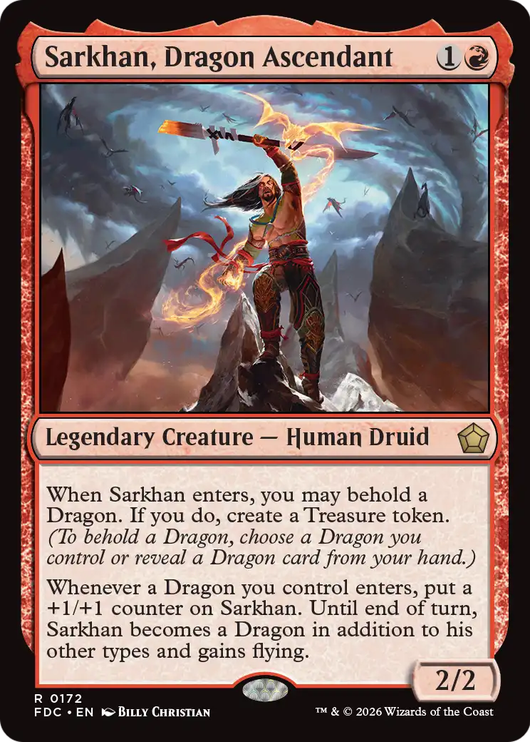 Sarkhan, Dragon Ascendant [Foundations Commander] - The Mythic Store | 24h Order Processing