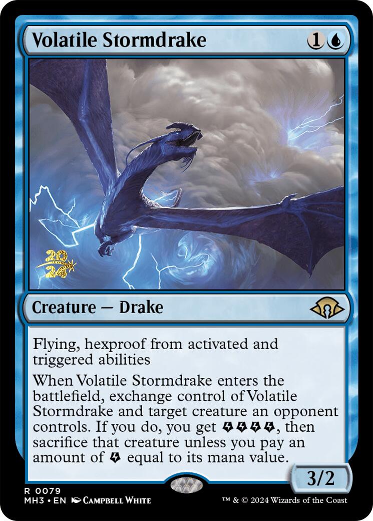 Volatile Stormdrake [Modern Horizons 3 Prerelease Promos] - The Mythic Store | 24h Order Processing