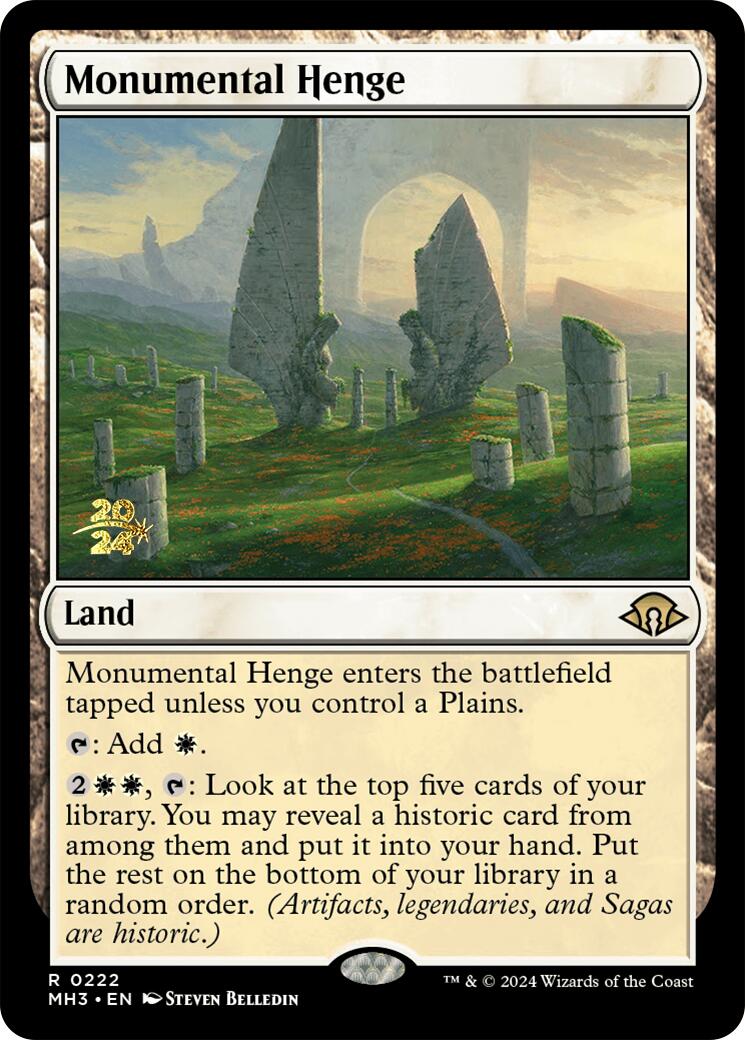 Monumental Henge [Modern Horizons 3 Prerelease Promos] - The Mythic Store | 24h Order Processing