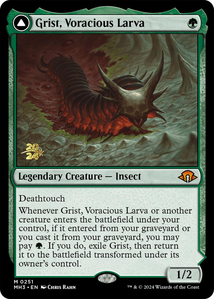 Grist, Voracious Larva [Modern Horizons 3 Prerelease Promos] - The Mythic Store | 24h Order Processing