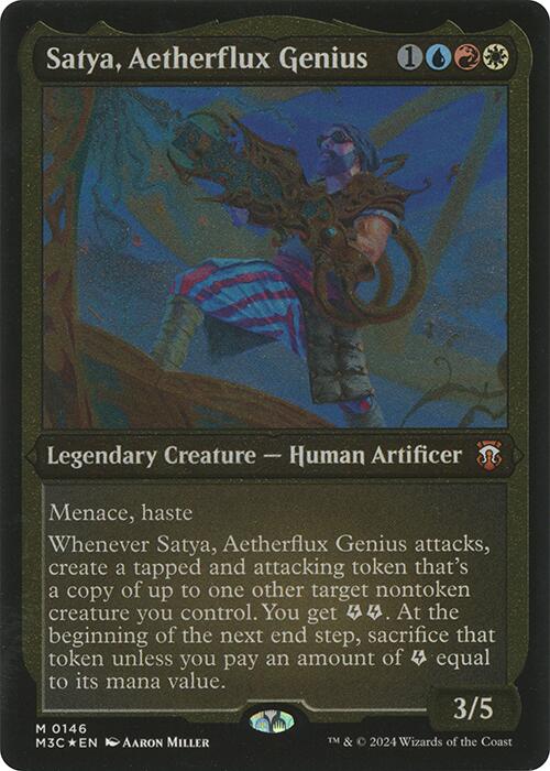 Satya, Aetherflux Genius (Display Commander) [Modern Horizons 3 Commander] - The Mythic Store | 24h Order Processing