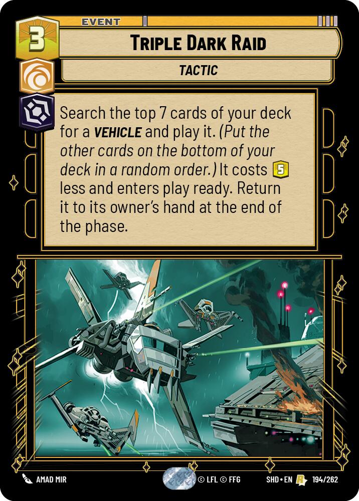 Triple Dark Raid (194/262) (194/262) [Shadows of the Galaxy] - The Mythic Store | 24h Order Processing
