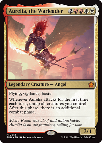Aurelia, the Warleader [Foundations] - The Mythic Store | 24h Order Processing