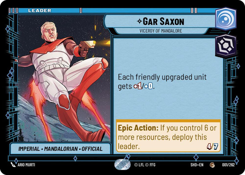 Gar Saxon - Viceroy of Mandalore (001/262) [Shadows of the Galaxy] - The Mythic Store | 24h Order Processing