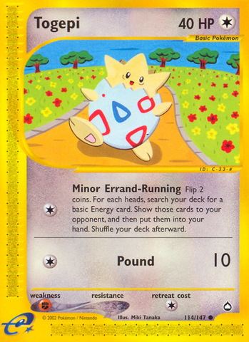 Togepi (114/147) [Aquapolis] - The Mythic Store | 24h Order Processing
