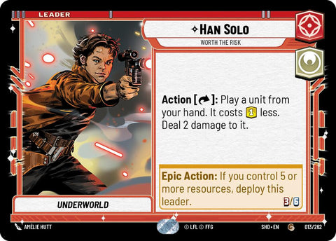Han Solo - Worth the Risk (013/262) (013/262) [Shadows of the Galaxy] - The Mythic Store | 24h Order Processing