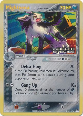 Mightyena (24/113) (Delta Species) (Stamped) [EX: Delta Species] - The Mythic Store | 24h Order Processing