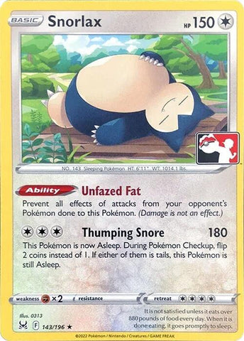 Snorlax (143/196) [Prize Pack Series Three] - The Mythic Store | 24h Order Processing