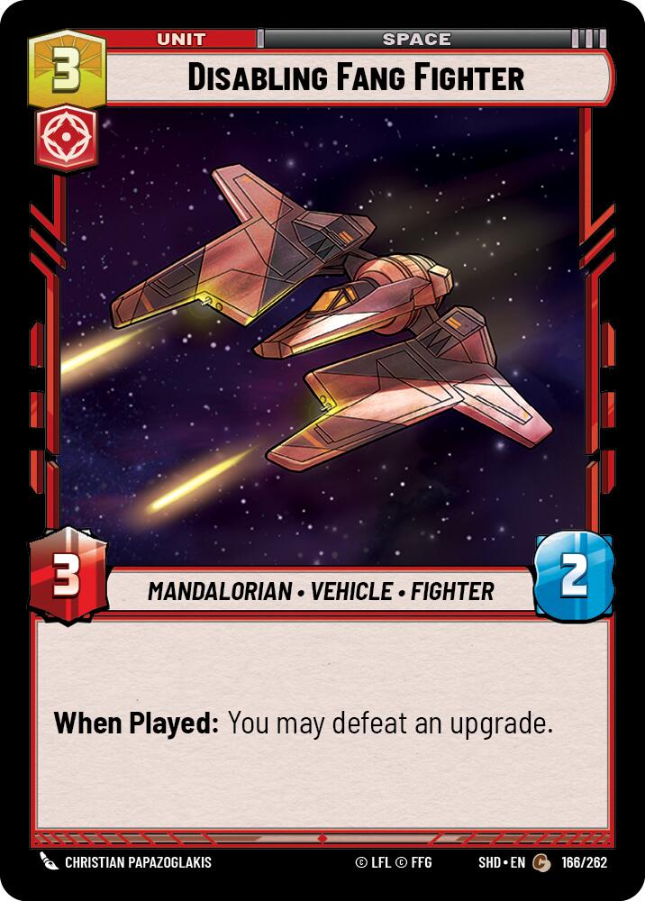 Disabling Fang Fighter (166/262) (166/262) [Shadows of the Galaxy] - The Mythic Store | 24h Order Processing