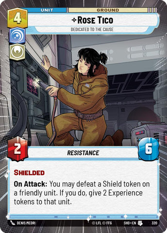 Rose Tico - Dedicated to the Cause (320) (Hyperspace) (320) [Shadows of the Galaxy] - The Mythic Store | 24h Order Processing