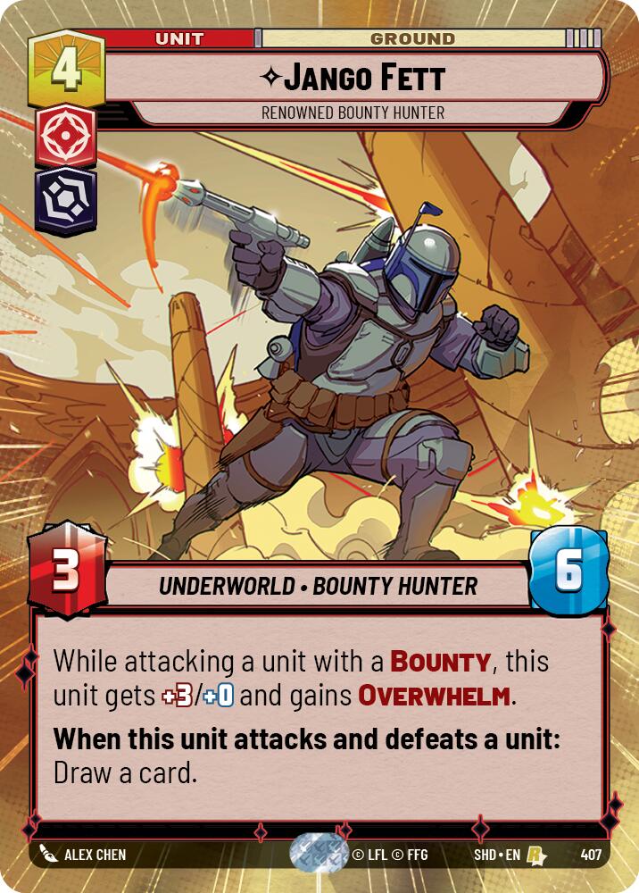 Jango Fett - Renowned Bounty Hunter (407) (Hyperspace) (407) [Shadows of the Galaxy] - The Mythic Store | 24h Order Processing