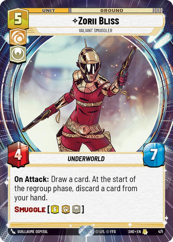 Zorii Bliss - Valiant Smuggler (471) (Hyperspace) (471) [Shadows of the Galaxy] - The Mythic Store | 24h Order Processing