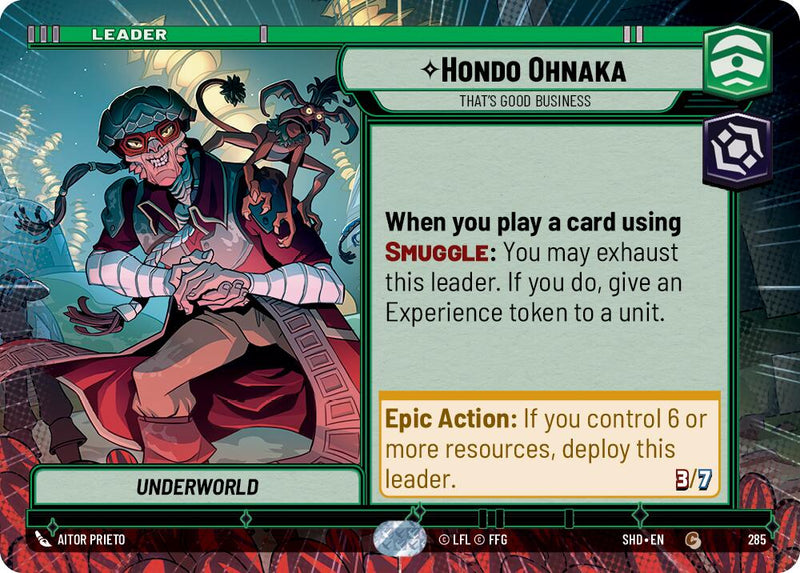 Hondo Ohnaka - That's Good Business (285) (Hyperspace) (285) [Shadows of the Galaxy] - The Mythic Store | 24h Order Processing