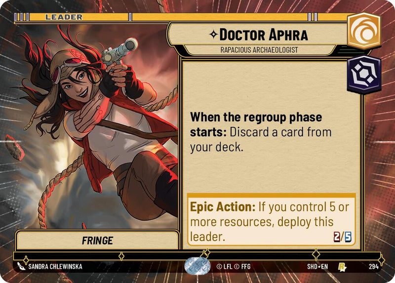 Doctor Aphra - Rapacious Archaeologist (Hyperspace) (294) [Shadows of the Galaxy] - The Mythic Store | 24h Order Processing