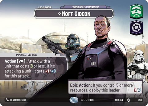 Moff Gideon - Formidable Commander (269) (Showcase) (269) [Shadows of the Galaxy] - The Mythic Store | 24h Order Processing
