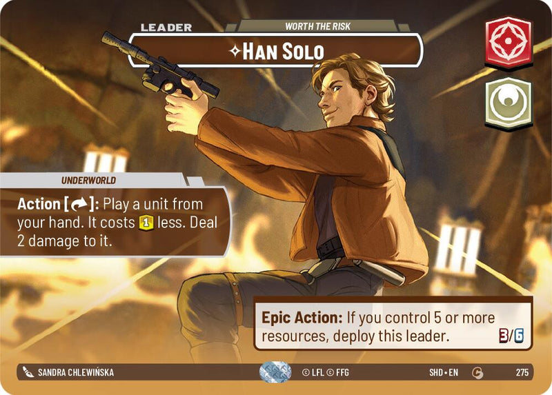 Han Solo - Worth the Risk (Showcase) (275) [Shadows of the Galaxy] - The Mythic Store | 24h Order Processing