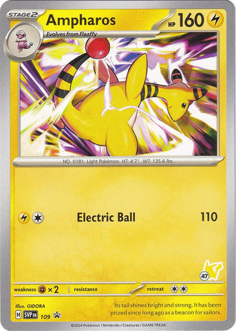 Ampharos (109) (Pikachu Stamp #47) [Battle Academy 2024] - The Mythic Store | 24h Order Processing
