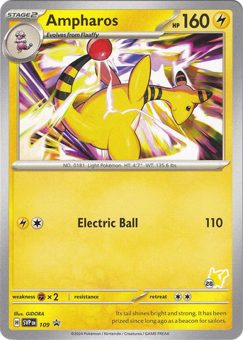 Ampharos (109) (Pikachu Stamp #28) [Battle Academy 2024] - The Mythic Store | 24h Order Processing