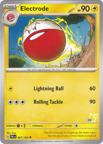 Electrode (067/193) (Pikachu Stamp #25) [Battle Academy 2024] - The Mythic Store | 24h Order Processing