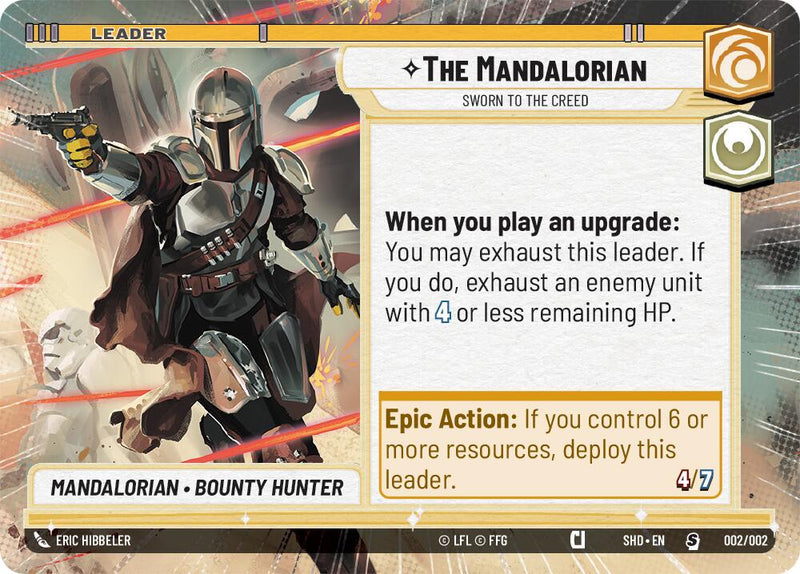 The Mandalorian - Sworn To The Creed (Hyperspace) (Prerelease Promos) (002/002) [Shadows of the Galaxy Promos] - The Mythic Store | 24h Order Processing