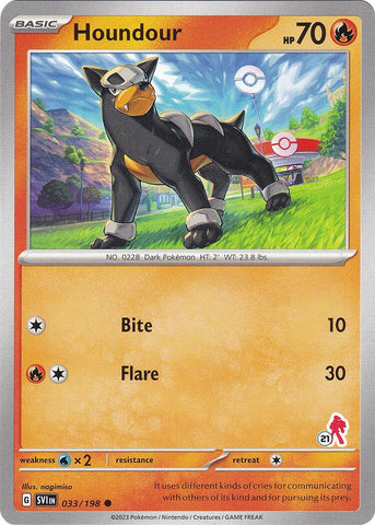 Houndour (033/198) (Armarouge Stamp #21) [Battle Academy 2024] - The Mythic Store | 24h Order Processing