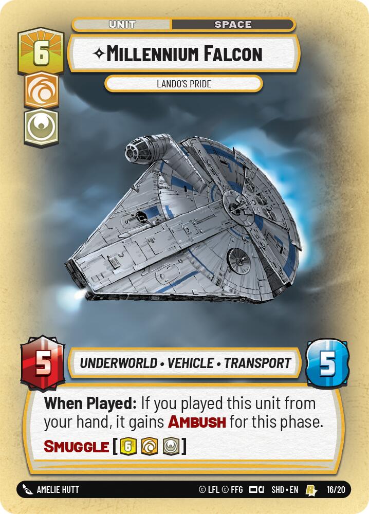 Millennium Falcon - Lando's Pride (16/20) [Shadows of the Galaxy: Weekly Play] - The Mythic Store | 24h Order Processing