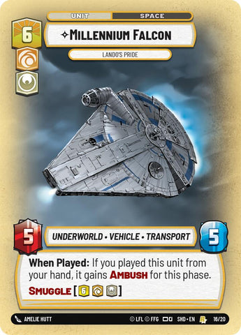 Millennium Falcon - Lando's Pride (16/20) (16/20) [Shadows of the Galaxy: Weekly Play] - The Mythic Store | 24h Order Processing