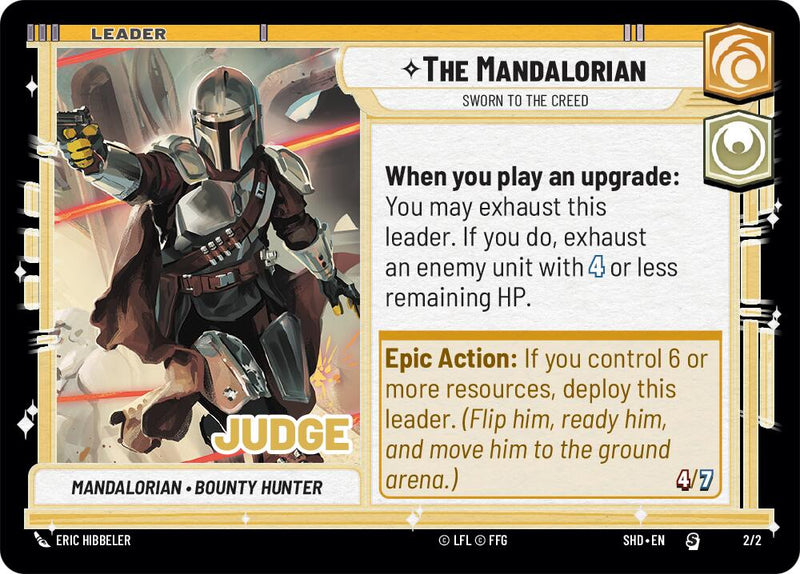 The Mandalorian - Sworn To The Creed (Judge Promo) (2/2) [Shadows of the Galaxy Promos] - The Mythic Store | 24h Order Processing