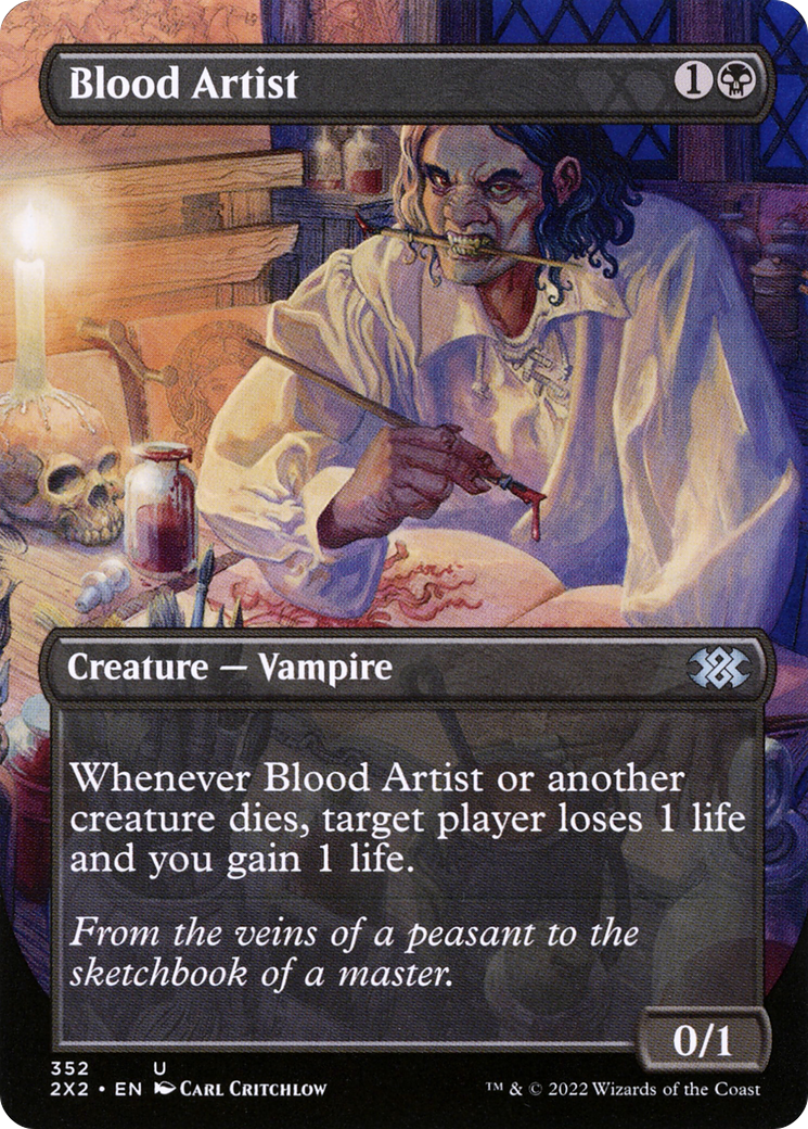Blood Artist (Borderless Alternate Art) [Double Masters 2022] - The Mythic Store | 24h Order Processing