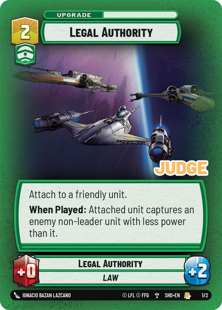 Legal Authority (1/2) [Judge Promos] - The Mythic Store | 24h Order Processing