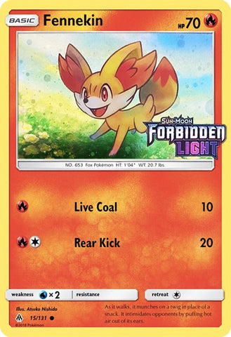 Fennekin (15/131) (Cosmos Holo) (Toys R' Us Promo) [Sun & Moon: Forbidden Light] - The Mythic Store | 24h Order Processing