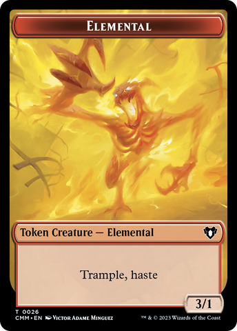 Elemental Token (26) [Commander Masters Tokens] - The Mythic Store | 24h Order Processing
