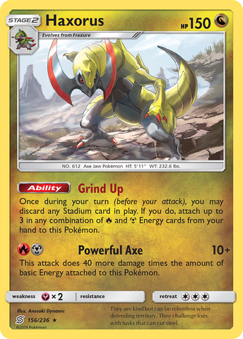 Haxorus (156/236) [Sun & Moon: Unified Minds] - The Mythic Store | 24h Order Processing