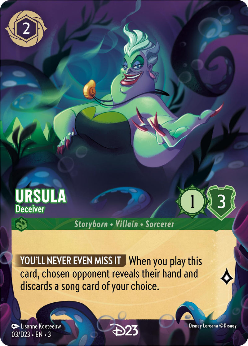 Ursula - Deceiver (3) [D23 Promos] - The Mythic Store | 24h Order Processing