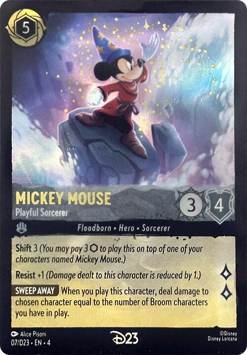 Mickey Mouse - Playful Sorcerer (7) [D23 Promos] - The Mythic Store | 24h Order Processing