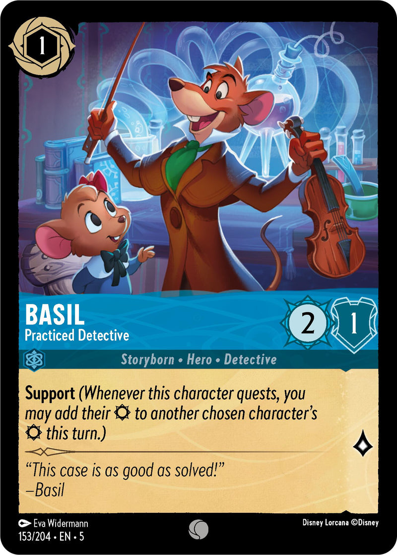 Basil - Practiced Detective (153/204) [Shimmering Skies] - The Mythic Store | 24h Order Processing