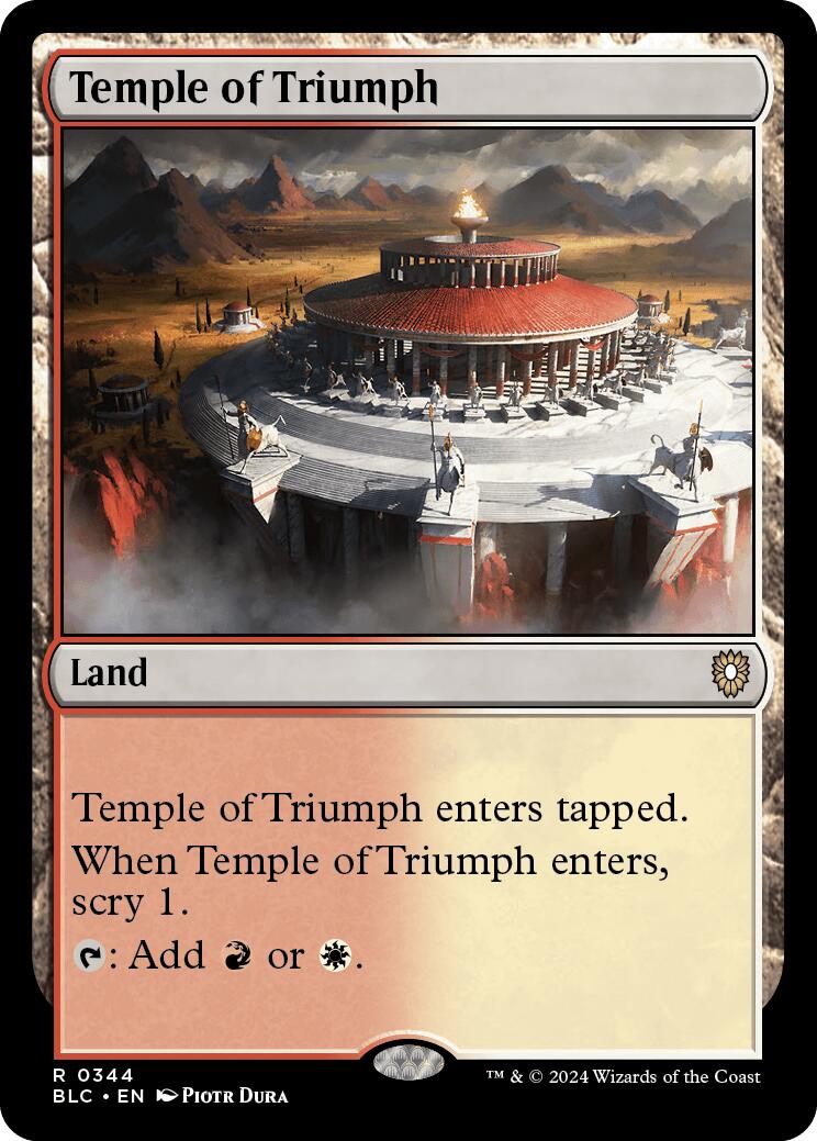 Temple of Triumph [Bloomburrow Commander] - The Mythic Store | 24h Order Processing