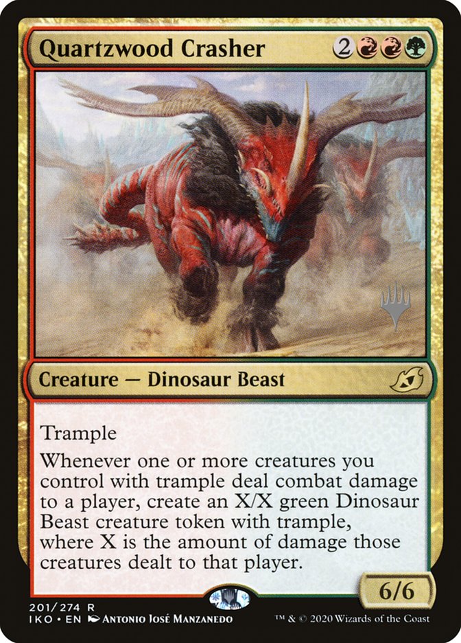 Quartzwood Crasher (Promo Pack) [Ikoria: Lair of Behemoths Promos] - The Mythic Store | 24h Order Processing