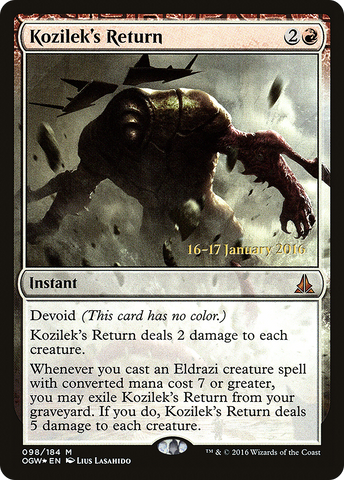 Kozilek's Return [Oath of the Gatewatch Prerelease Promos] - The Mythic Store | 24h Order Processing
