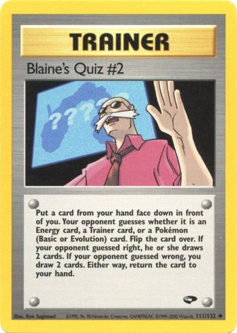 Blaine's Quiz #2 (111/132) [Gym Challenge Unlimited] - The Mythic Store | 24h Order Processing