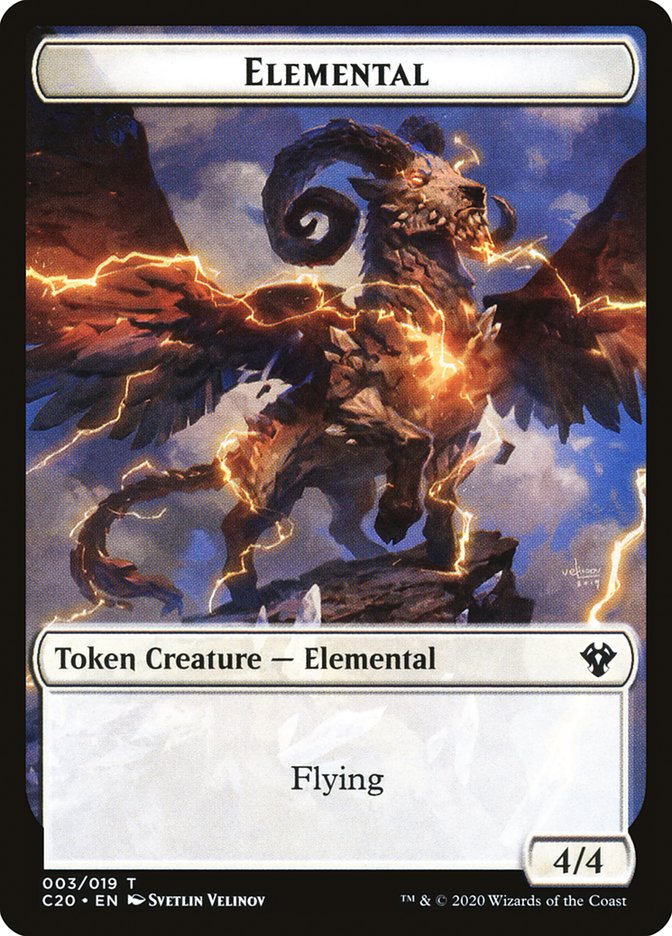 Kraken // Elemental (010) Double-Sided Token [Commander 2020 Tokens] - The Mythic Store | 24h Order Processing