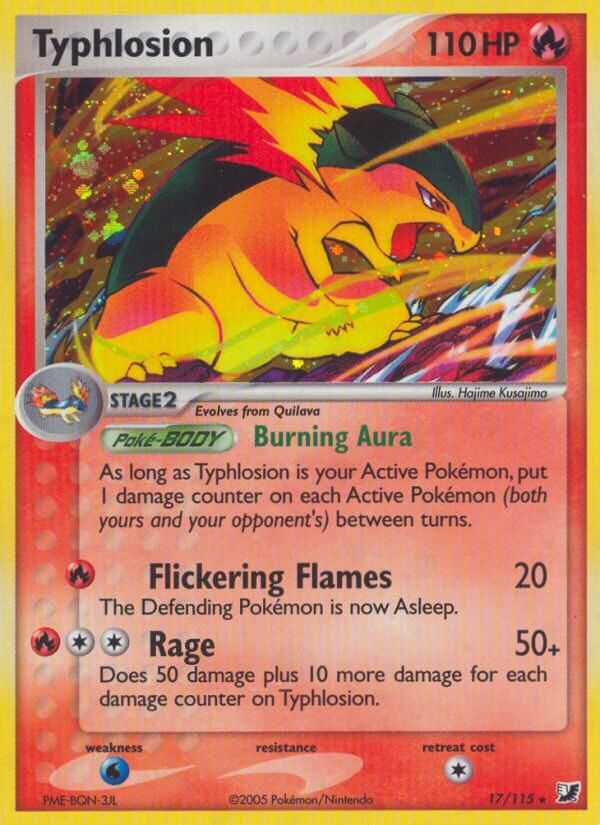 Typhlosion(17/115) (Theme Deck Exclusive) [EX: Unseen Forces] - The Mythic Store | 24h Order Processing