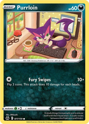 Purrloin (077/159) [Sword & Shield: Crown Zenith] - The Mythic Store | 24h Order Processing