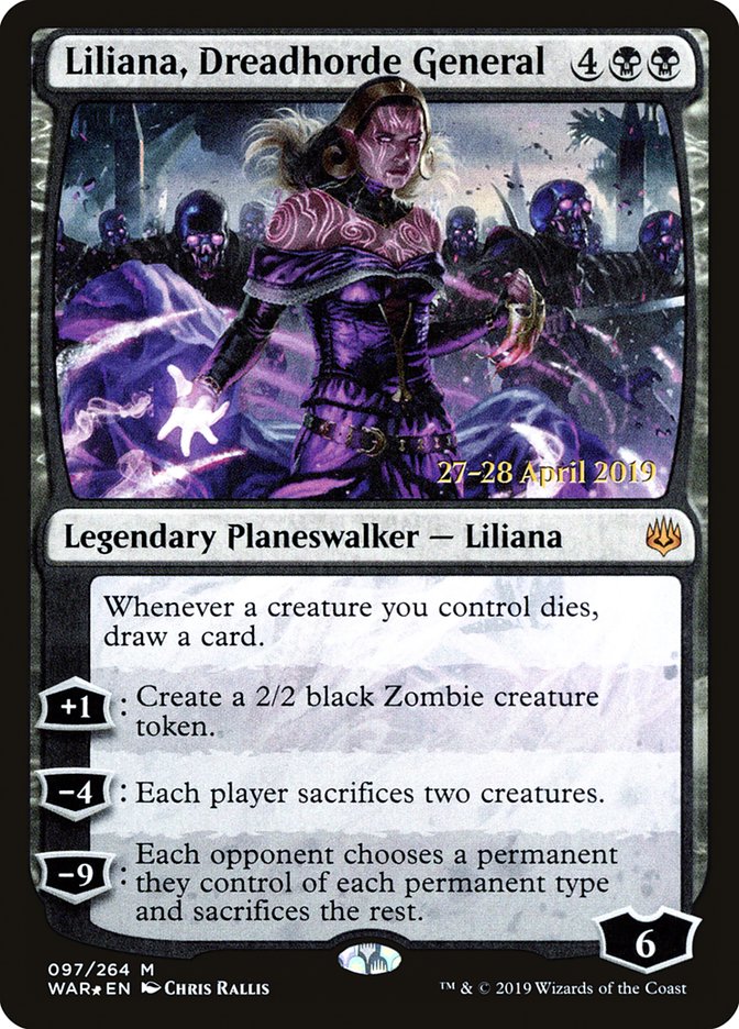 Liliana, Dreadhorde General [War of the Spark Prerelease Promos] - The Mythic Store | 24h Order Processing