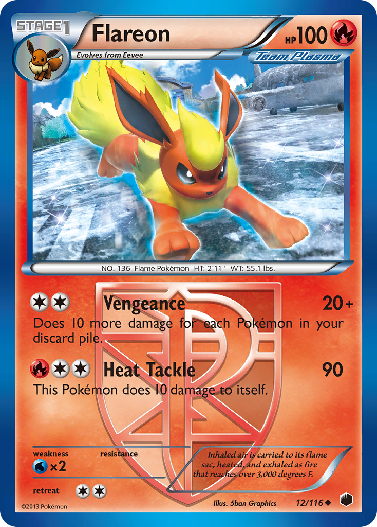 Flareon (12/116) [Black & White: Plasma Freeze] - The Mythic Store | 24h Order Processing