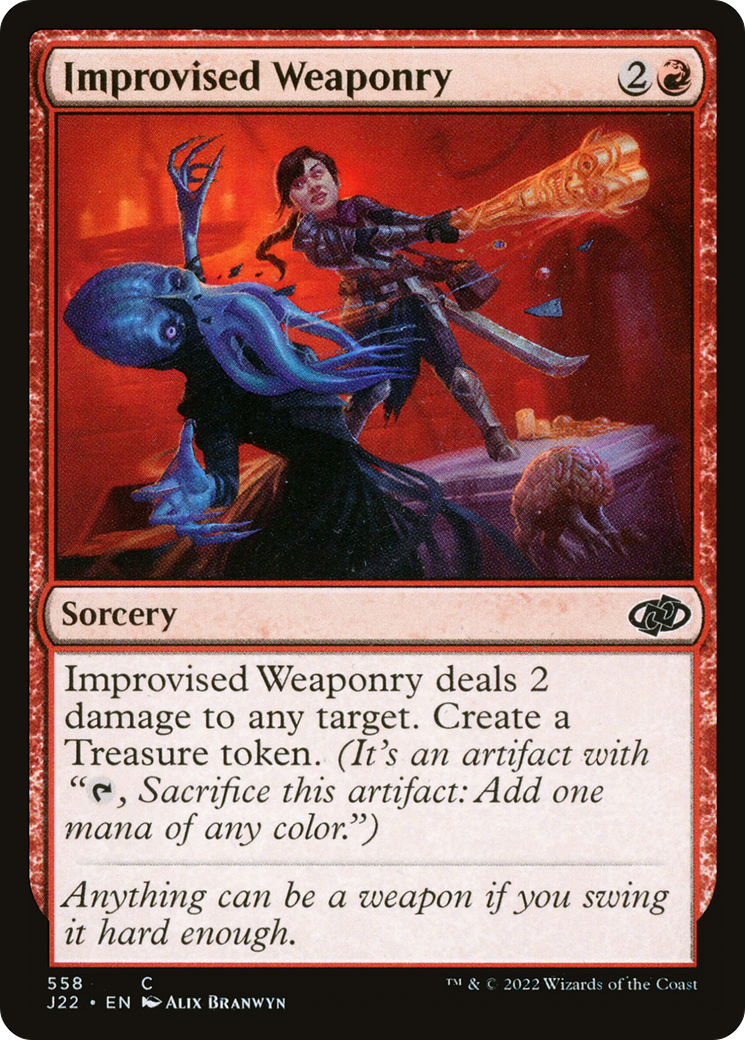Improvised Weaponry [Jumpstart 2022] - The Mythic Store | 24h Order Processing