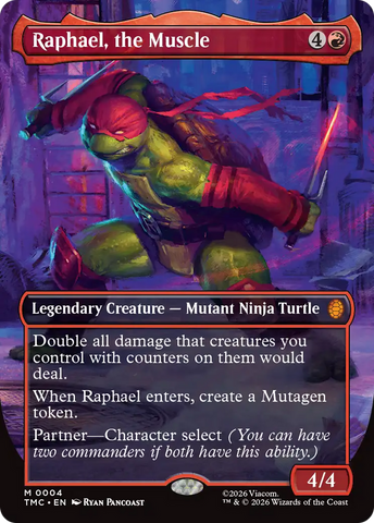 Raphael, the Muscle (Borderless) [Teenage Mutant Ninja Turtles Commander] - The Mythic Store | 24h Order Processing