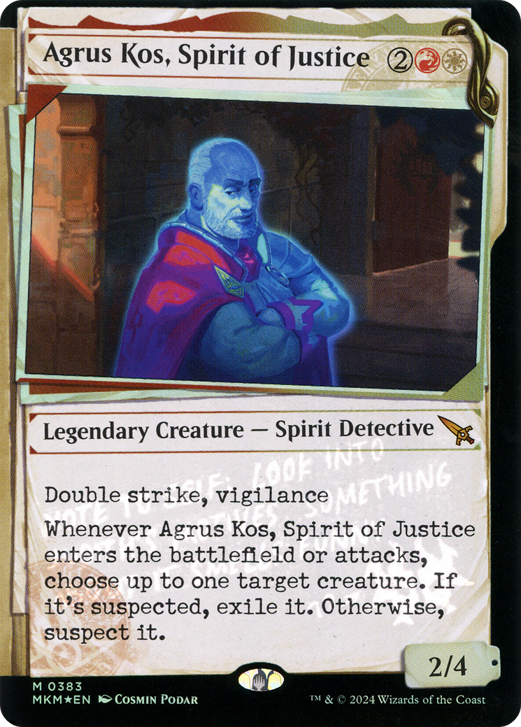 Agrus Kos, Spirit of Justice (Showcase) (Invisible Ink) [Murders at Karlov Manor] - The Mythic Store | 24h Order Processing